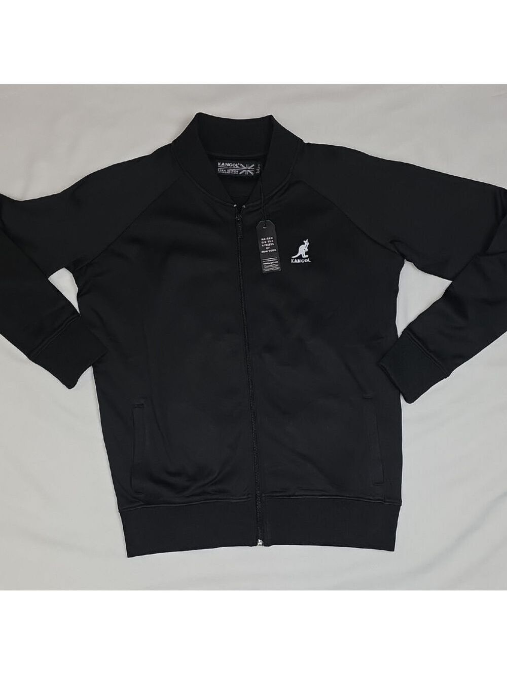 Kangol Black Zip-Up Jacket with Logo Small